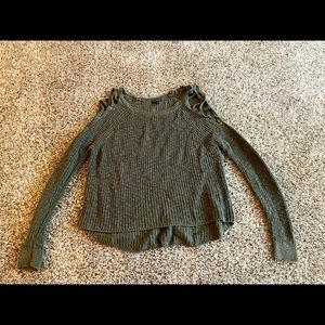 Knitted slouchy sweater